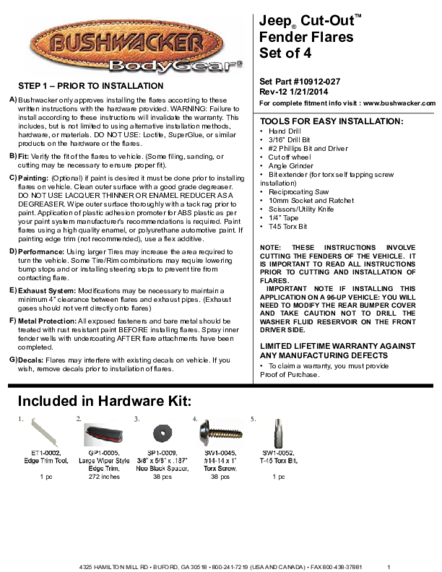 Installation Manual